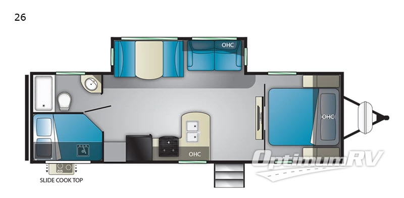 2020 Heartland Mallard 26 RV Floorplan Photo