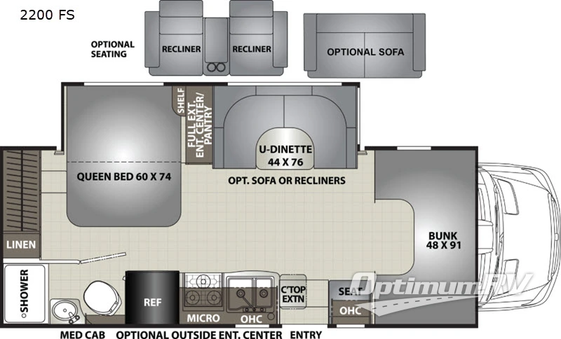 2019 Coachmen Prism 2200FS Floorplan Photo