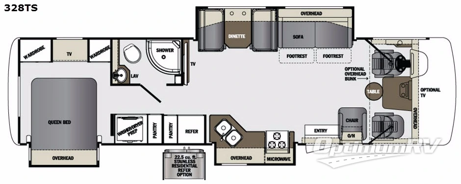 2017 Forest River Georgetown 328TS RV Floorplan Photo