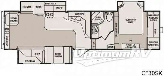2009 CrossRoads Cruiser CF30SK RV Floorplan Photo