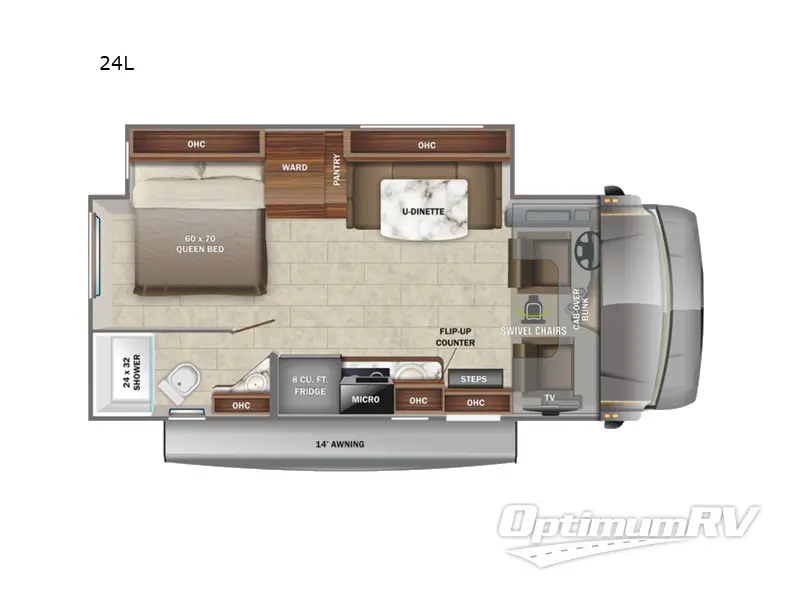 2022 Jayco Melbourne M-24 L SPRINTER Floorplan Photo