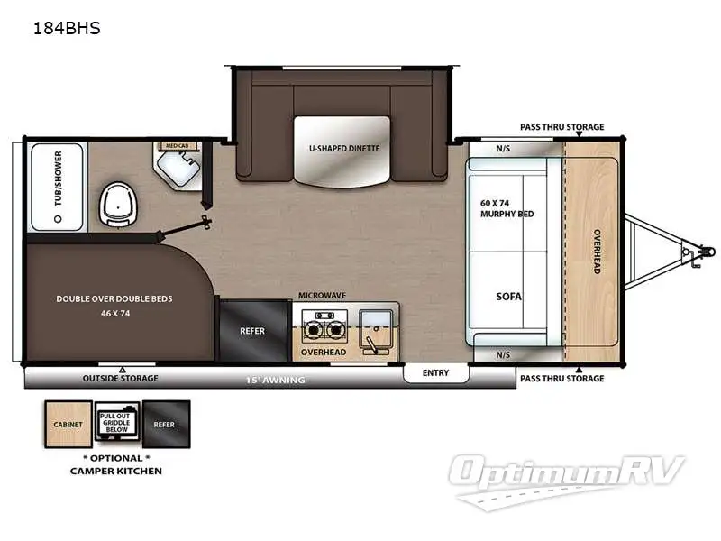 2022 Coachmen Catalina Summit Series 7 184BHS Floorplan Photo