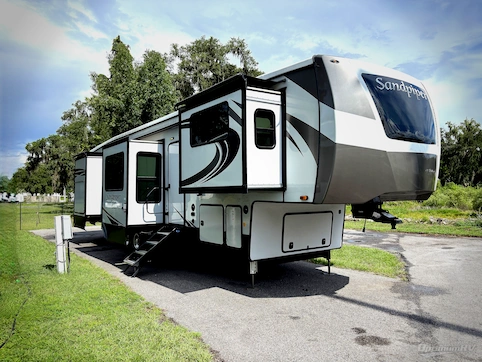 Used 2022 Forest River RV Sandpiper Luxury 379FLOK Featured Photo