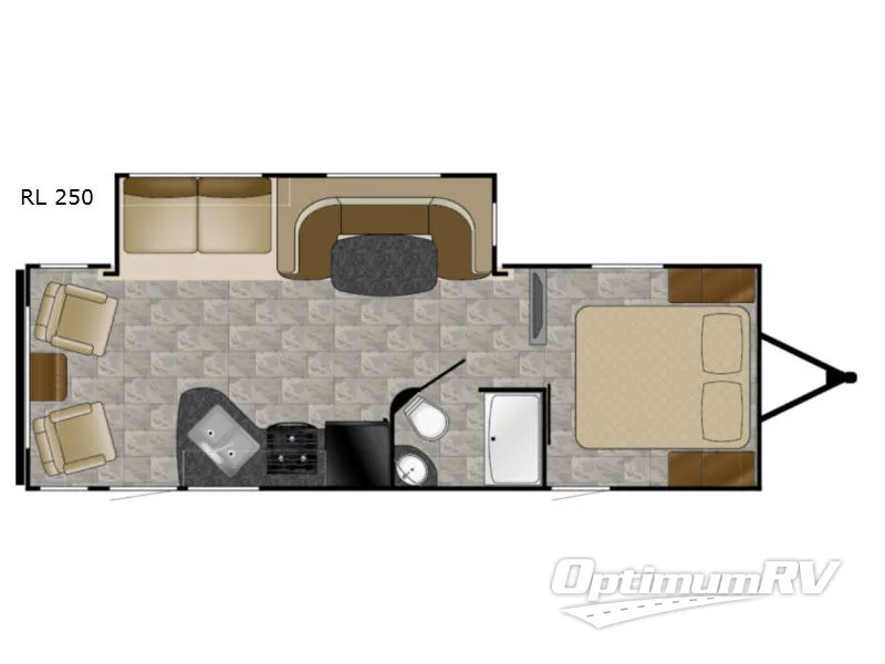 2017 Heartland Pioneer RL 250 RV Floorplan Photo