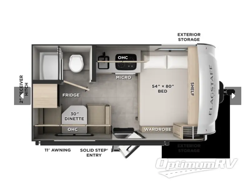 2027 Forest River E-PRO 131DLE RV Floorplan Photo
