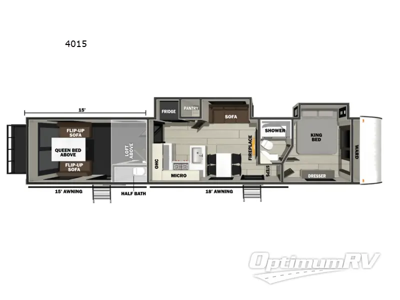 2026 Forest River Vengeance Rogue Armored 4015 Floorplan Photo