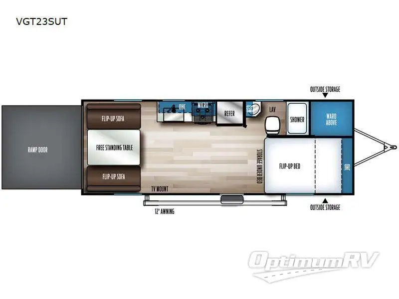 2023 Forest River Vengeance Rogue SUT VGT23SUT Floorplan Photo