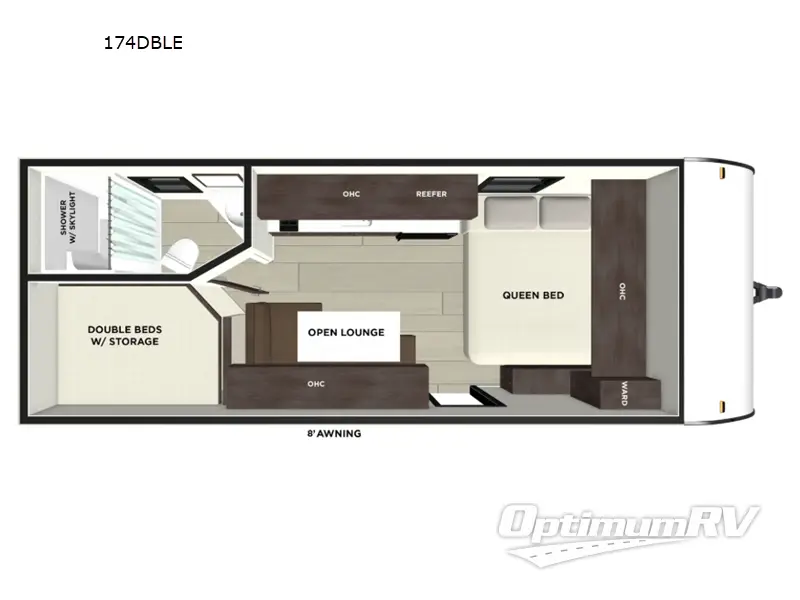 2026 Forest River Wildwood FSX LE 174DBLE RV Floorplan Photo