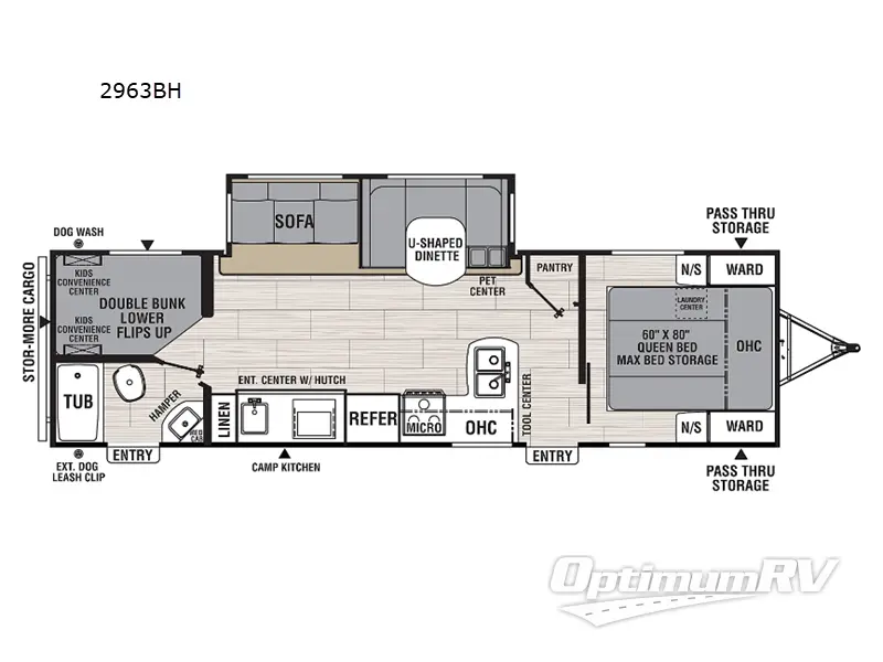 2023 Coachmen Northern Spirit Ultra Lite 2963BH RV Floorplan Photo