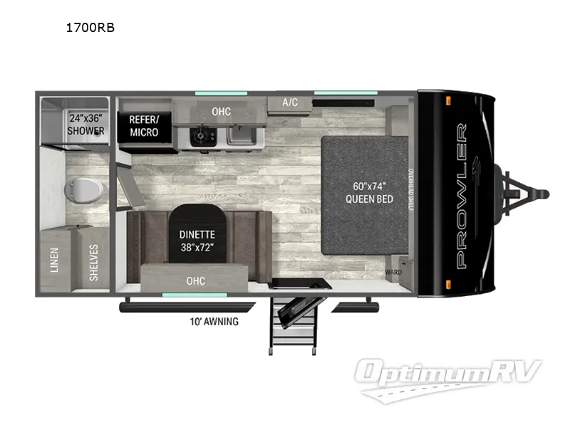 2026 Heartland Prowler 1700RB RV Floorplan Photo