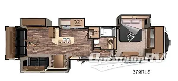 2016 Highland Ridge Open Range 3X 379RLS Floorplan Photo