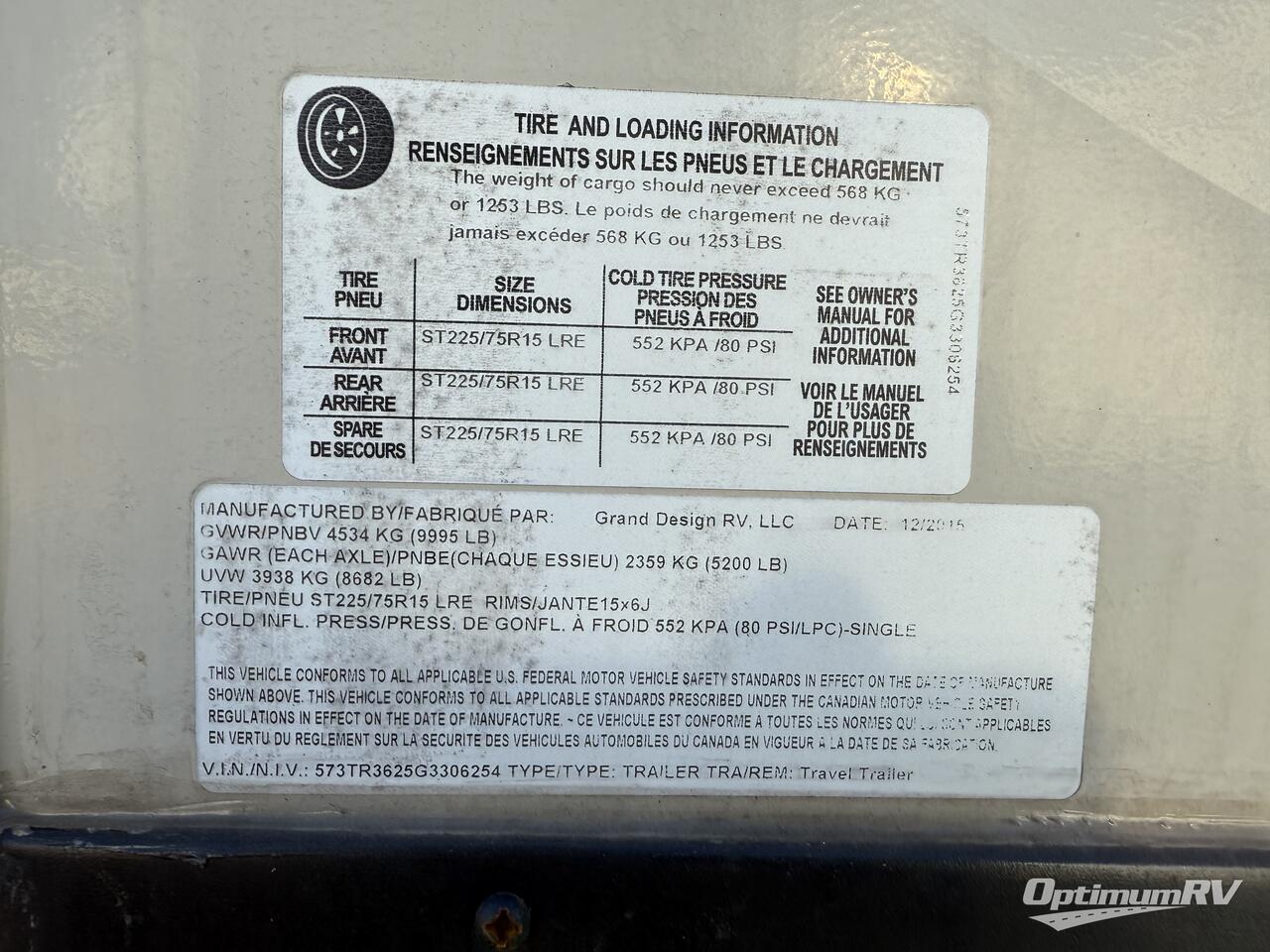 2016 Grand Design Reflection 308BHTS Photo 9