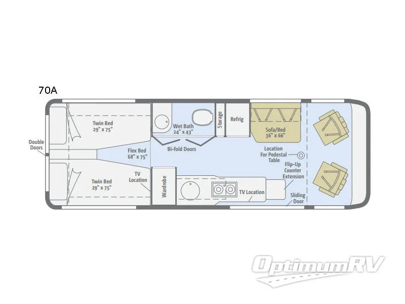 2017 Winnebago Era 70A RV Floorplan Photo