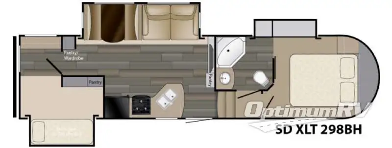 2016 Heartland Sundance XLT 298BH Floorplan Photo