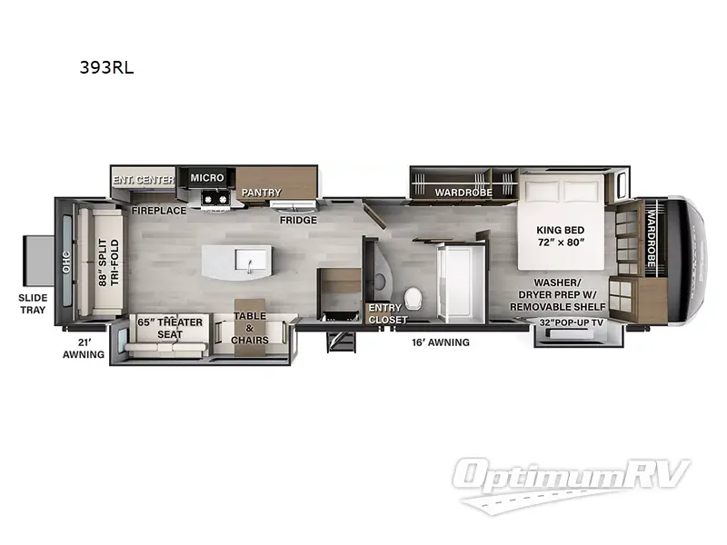 2023 Palomino River Ranch 393RL RV Floorplan Photo