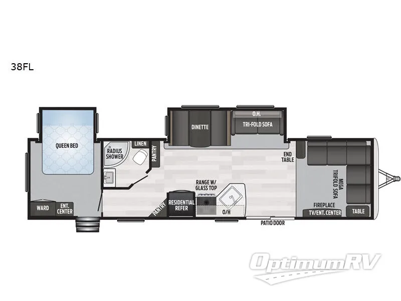2020 Keystone Springdale 38FL RV Floorplan Photo