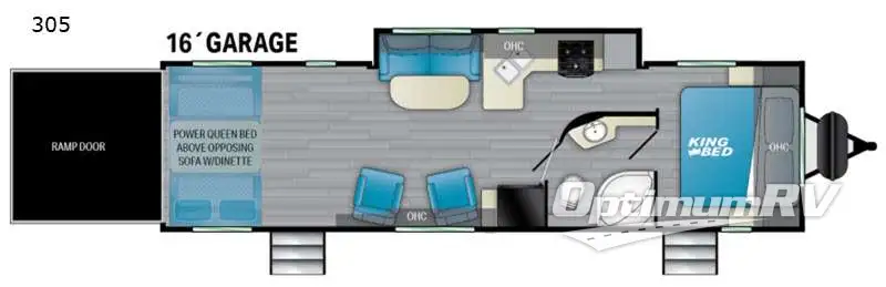 2021 Heartland Fuel 305 RV Floorplan Photo