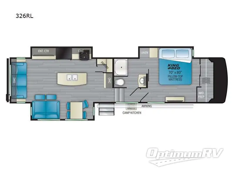 2021 Heartland Milestone 326RL RV Floorplan Photo