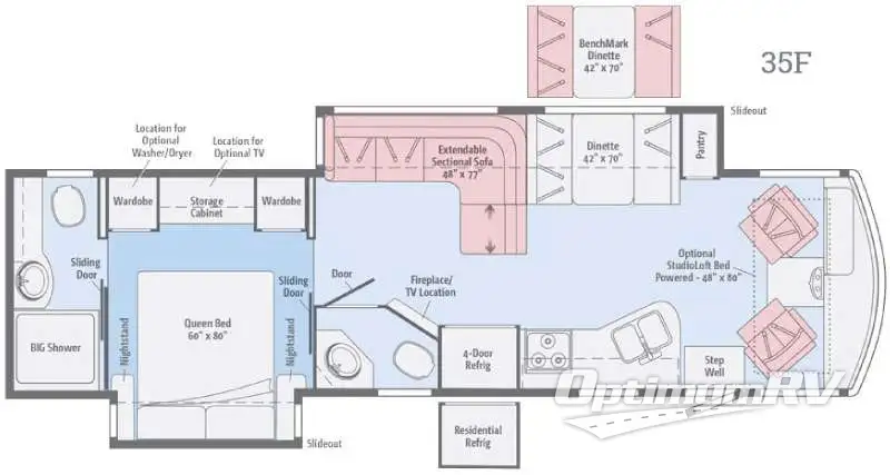 2017 Itasca Sunstar LX 35F Floorplan Photo