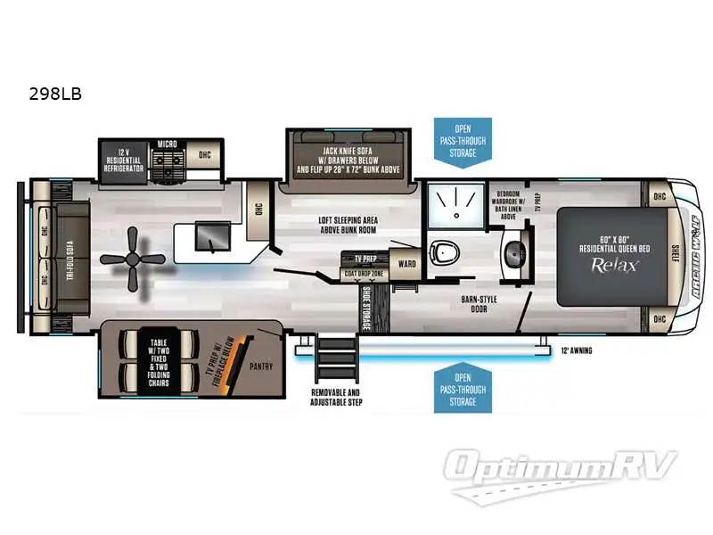 2021 Forest River Cherokee Arctic Wolf 298LB Floorplan Photo