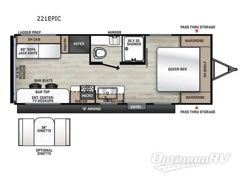 2025 Coachmen Catalina Summit Series 8 221EPIC Floorplan Photo