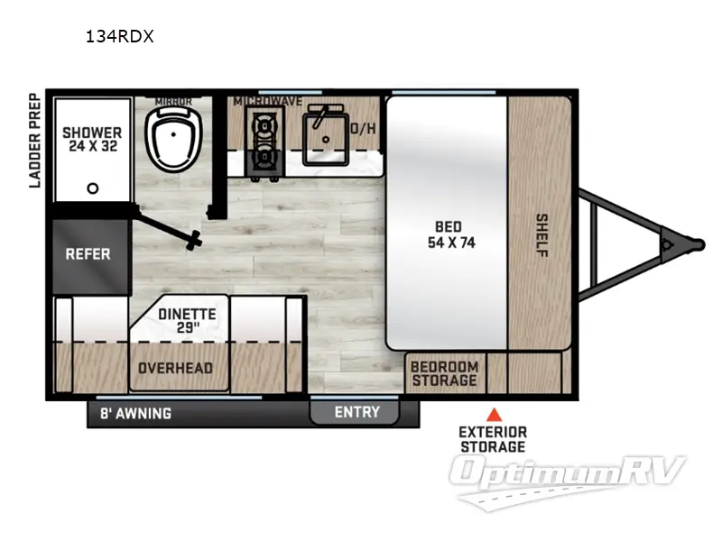 2027 Coachmen Catalina Summit Series 7 134RDX RV Floorplan Photo