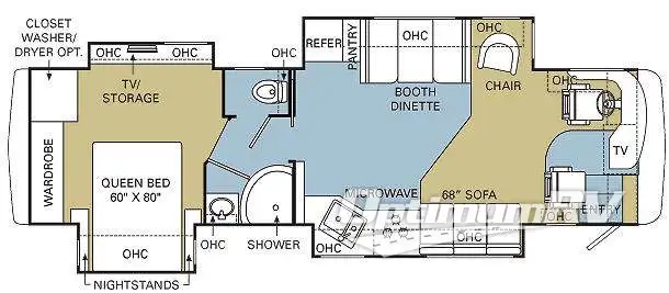 2008 Safari Simba RD 37 PDQ Floorplan Photo