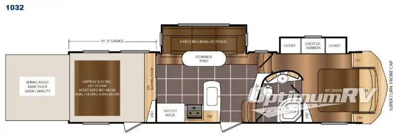 2016 Prime Time Spartan 1032 RV Floorplan Photo