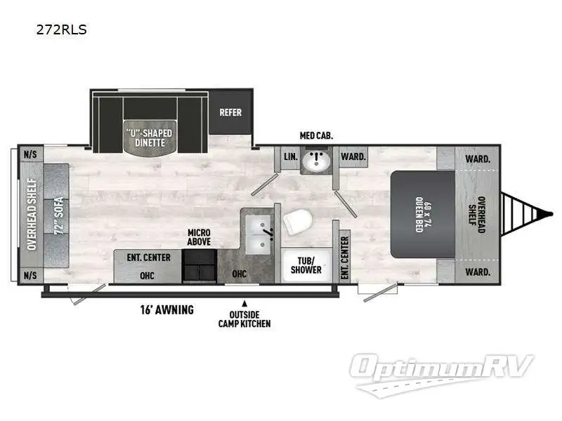 2025 East To West Della Terra 272RL Floorplan Photo