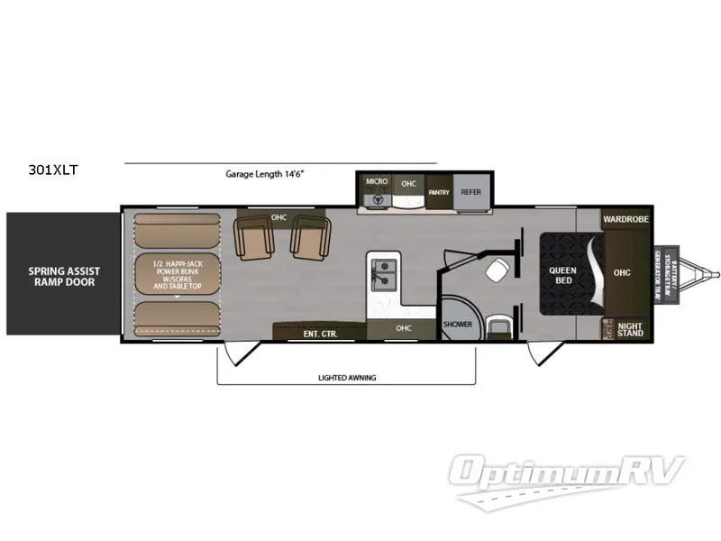2018 Dutchmen Rubicon XLT 301XLT RV Floorplan Photo