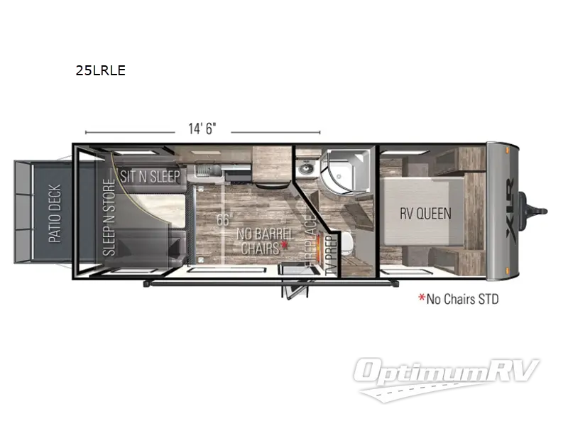 2022 Forest River XLR Micro Boost 25LRLE Floorplan Photo