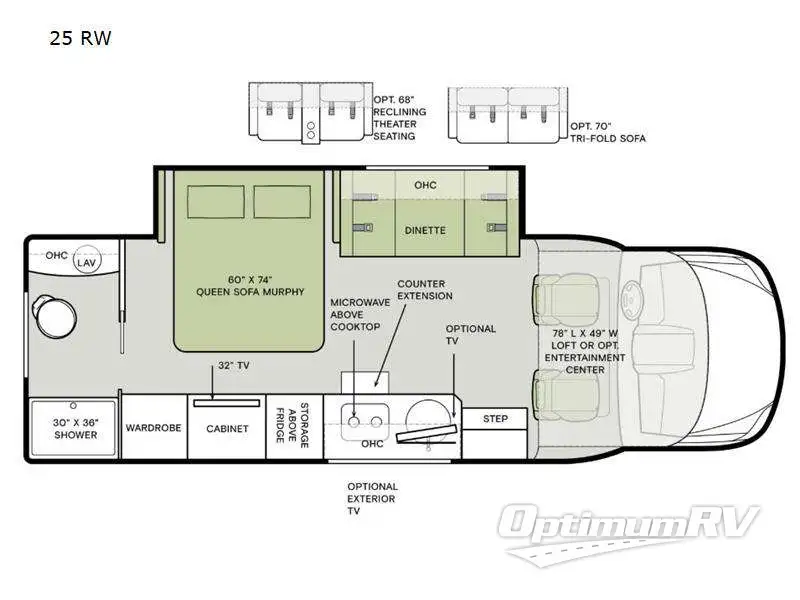 2023 Tiffin Wayfarer 25RW RV Floorplan Photo