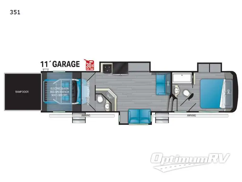 2021 Heartland Road Warrior 351 Floorplan Photo