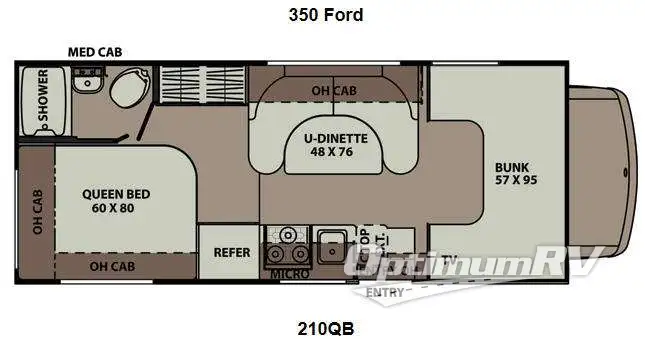 2013 Coachmen Leprechaun 210QB Ford 350 Floorplan Photo