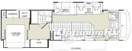 2008 Fleetwood Terra LX 34N Floorplan Photo