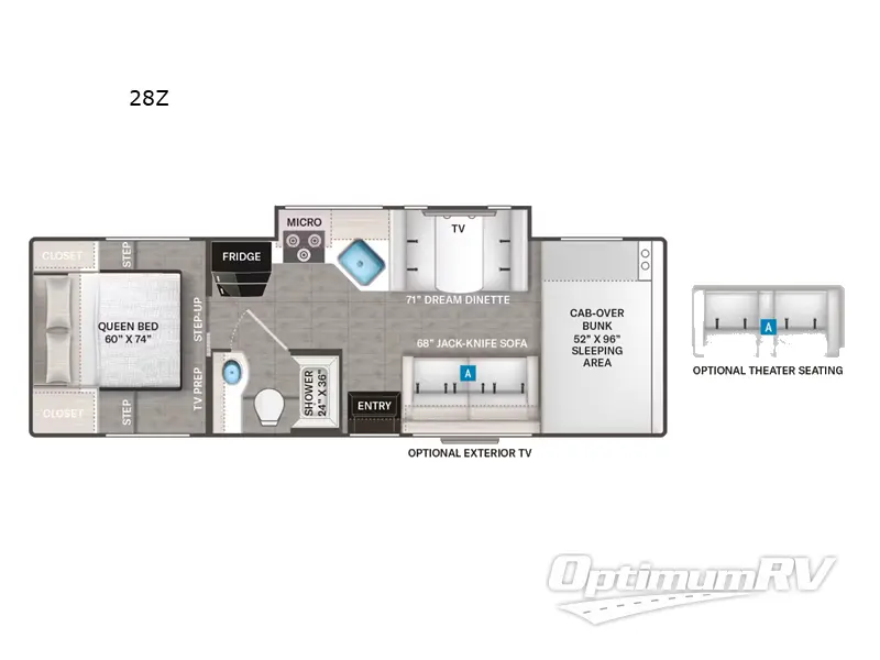 2024 Thor Four Winds 28Z RV Floorplan Photo