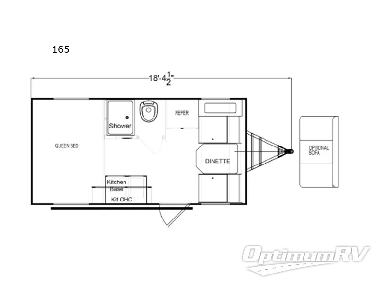 2022 Riverside Retro 165 RV Floorplan Photo