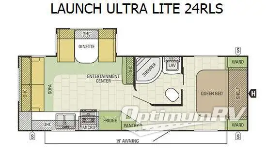 2016 Starcraft Launch Ultra Lite 24RLS Floorplan Photo