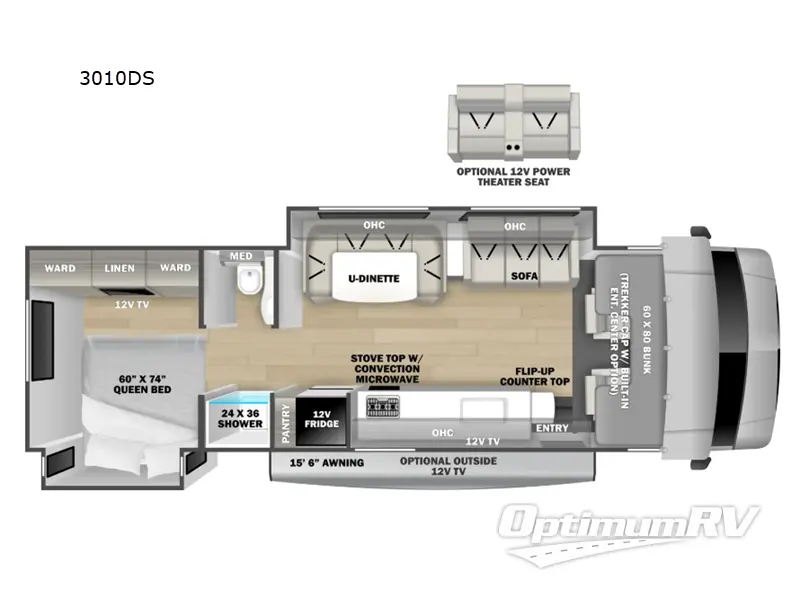2026 Forest River Sunseeker 3010DS Floorplan Photo