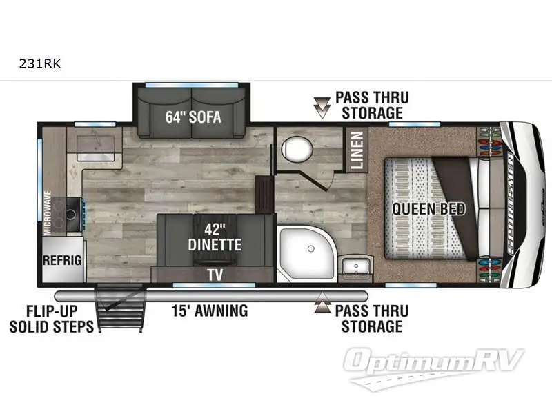 2021 KZ Sportsmen 231RK Floorplan Photo
