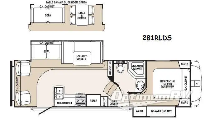 2014 Palomino Sabre Silhouette 281RLDS RV Floorplan Photo
