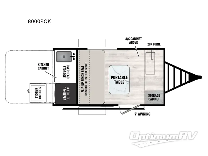 2025 Forest River Viking ROK 8000ROK RV Floorplan Photo