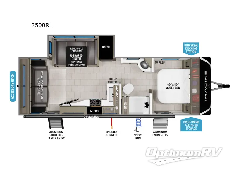 2026 Grand Design Imagine 2500RL RV Floorplan Photo