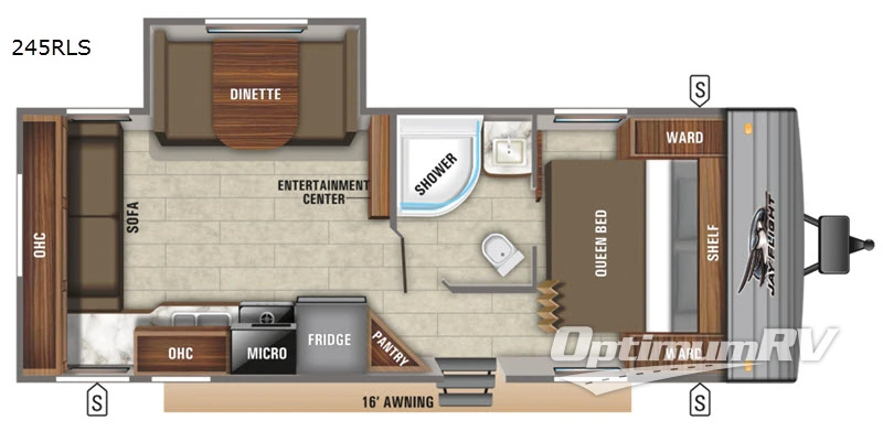 2020 Jayco Jay Flight SLX 8 245RLS Floorplan Photo