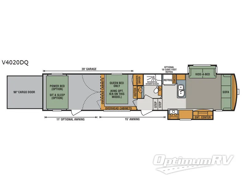 2017 KZ Venom 4020DQ Floorplan Photo