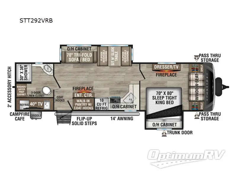 2025 Venture SportTrek Touring Edition STT292VRB RV Floorplan Photo