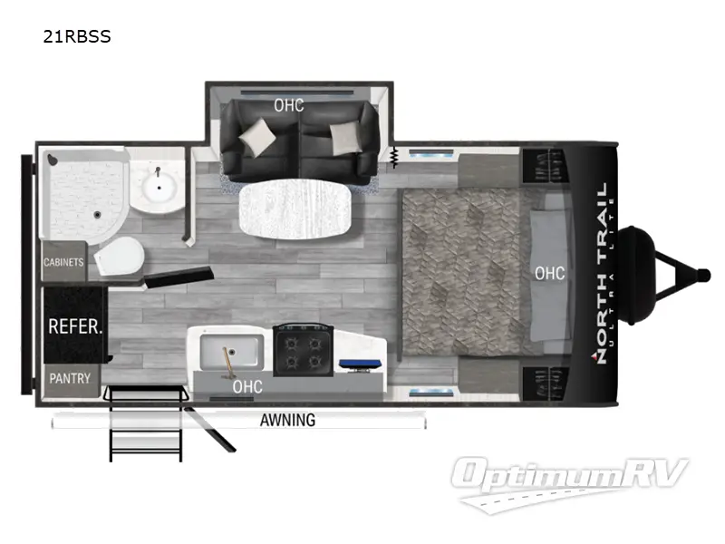 2023 Heartland North Trail 21RBSS Floorplan Photo