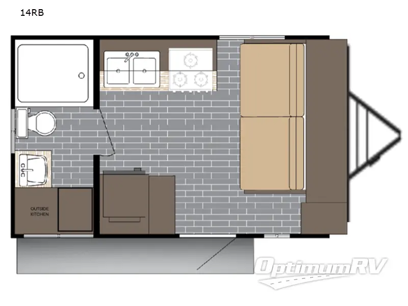 2026 Sunset Park Sun Lite 14RB Floorplan Photo