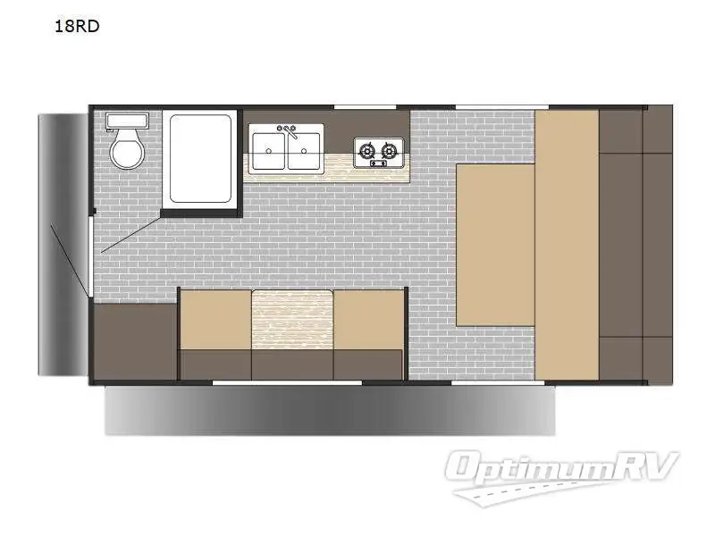 2026 Sunset Park Sun Lite 18RD RV Floorplan Photo