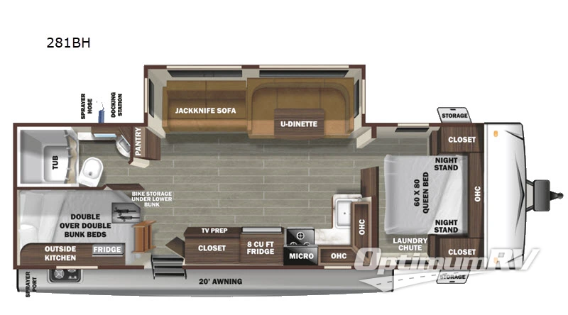2020 Starcraft Super Lite 281BH Floorplan Photo